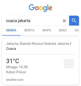 cek cuaca jakarta