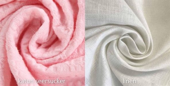 kain katun seersucker & linen
