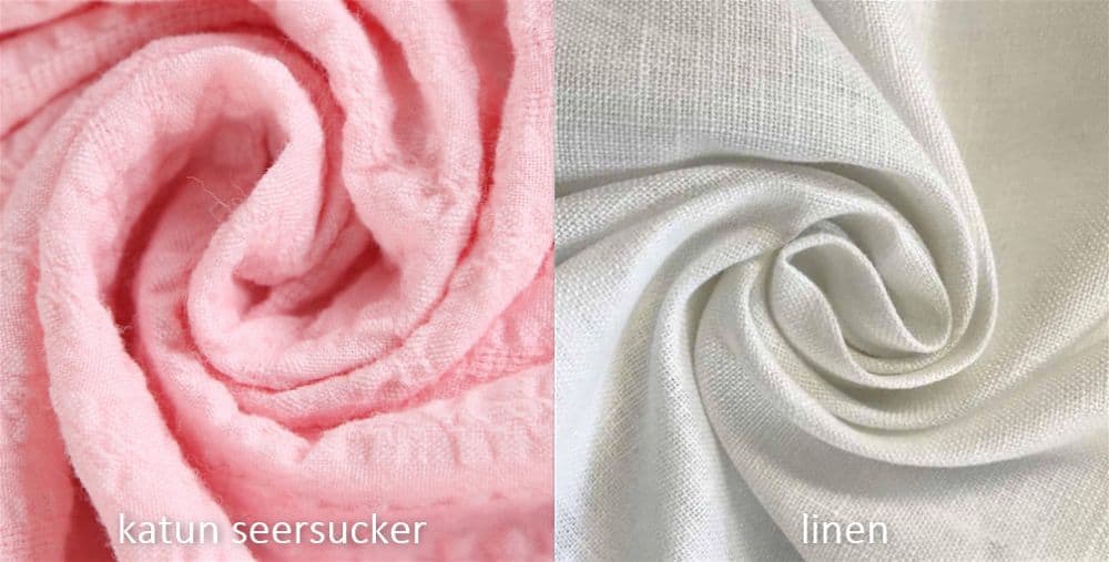 kain katun seersucker & linen