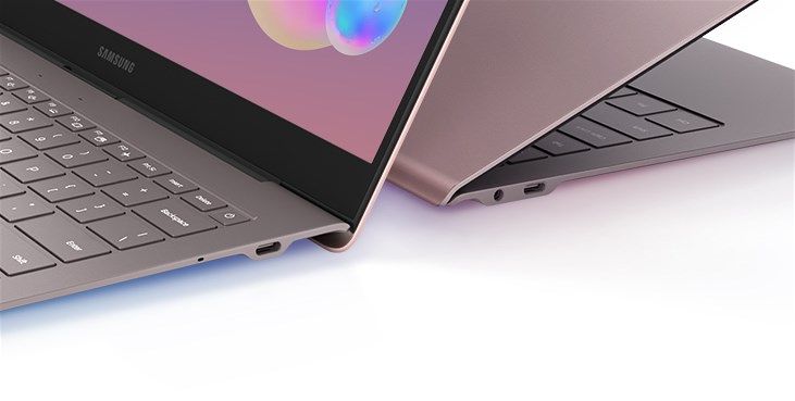 Samsung Galaxy Book S USB port tipe C