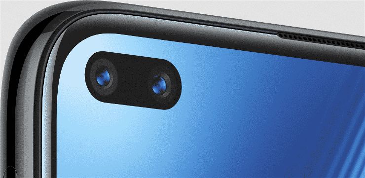 Realme 6 Pro dual camera dual selfie in the screen