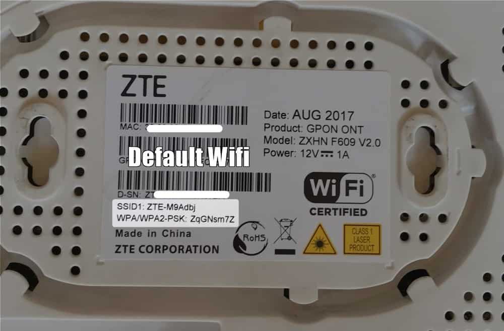 ZTE F609 Wifi Router Login User Dan Password 192 168 1 1