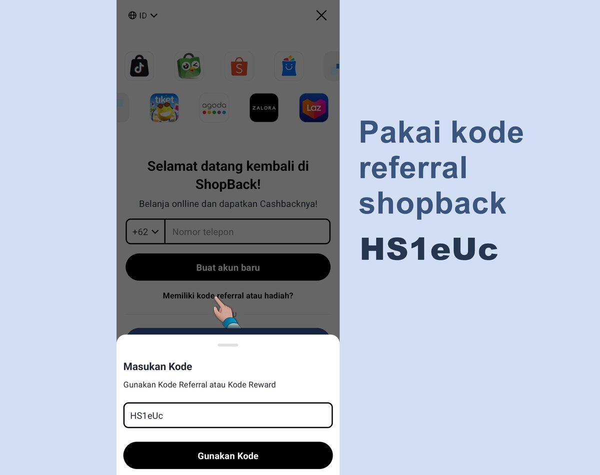 Kode Referral Shopback "HS1eUc"